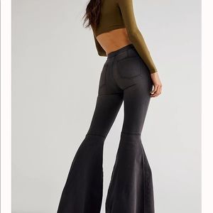 Free People Float on Flare Black Jeans